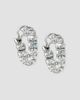 Fantasia Women's Sterling Silver & Cubic Zirconia Hoop Earrings - 3