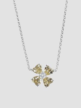 Fantasia Women's Sunny Clover Sterling Silver & Cubic Zirconia Pendant Necklace