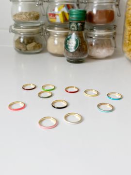 FANTASTIC PLANET Epoxy Color Layered Ring (11 Colors)