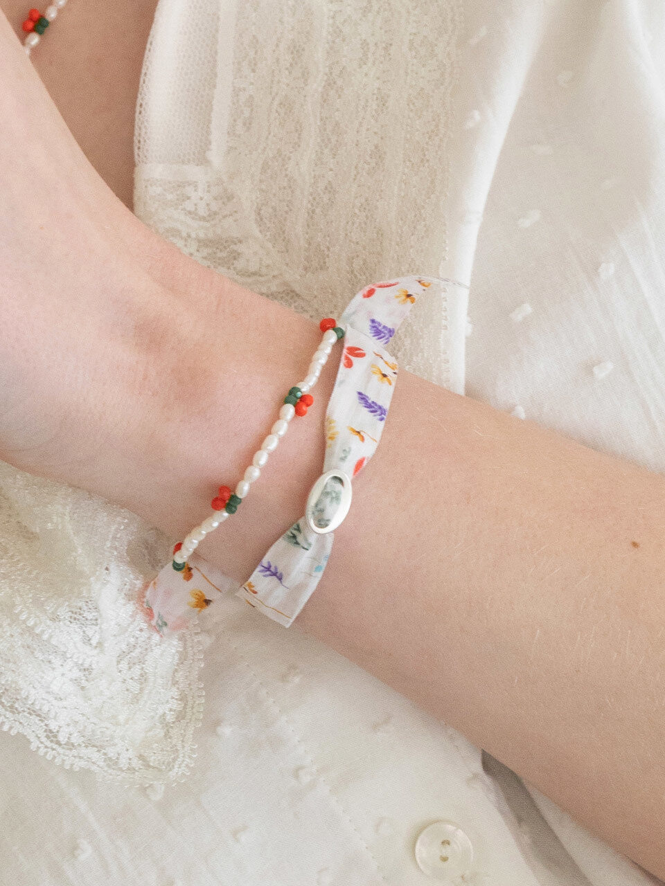 FANTASTIC PLANET Fabric Button Bracelet_3colors