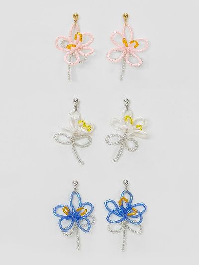 FANTASTIC PLANET Handcrafted Delicate Wild Flower Beads Earrings
