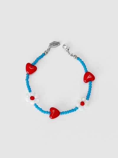 FANTASTIC PLANET Handmade Crystal Flower Heart Bracelet