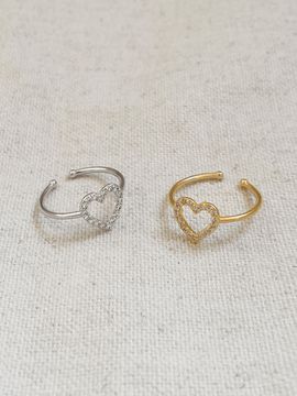 FANTASTIC PLANET Heart Cubic Ring (2 Colors)