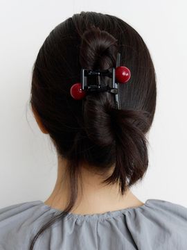 FANTASTIC PLANET Minimalist Decorative Ball Hair Clip [RED]