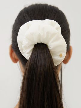 FANTASTIC PLANET Padded Voluminous Gold Accent Scrunchie