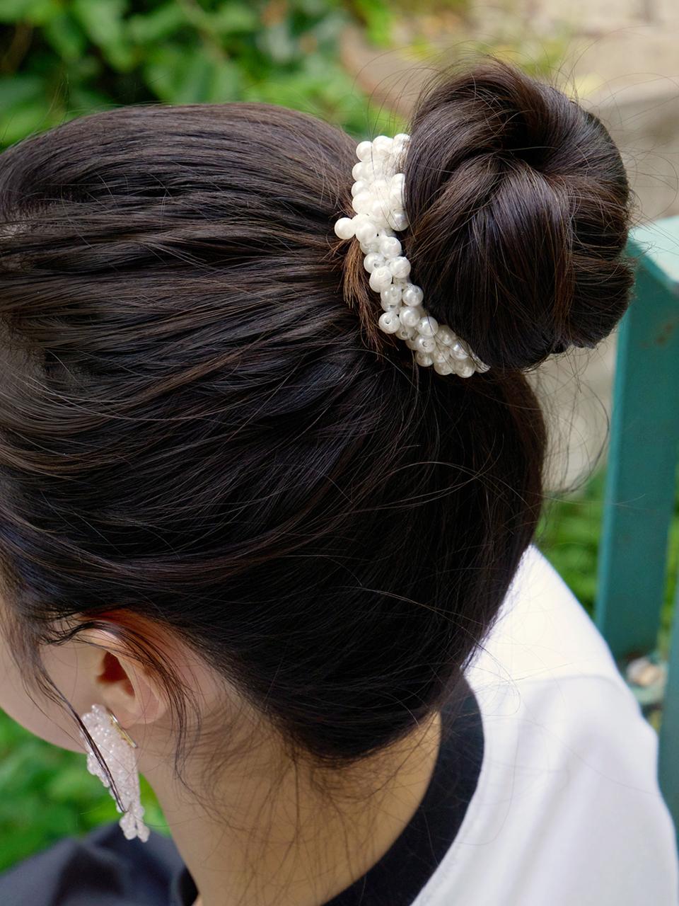 FANTASTIC PLANET Pearl Handwoven Versatile Hair Accessory
