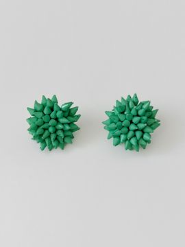 FANTASTIC PLANET Poping Flower Earrings_Green