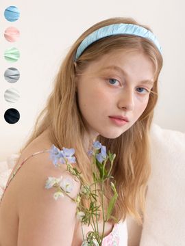FANTASTIC PLANET Shirring Satin Hairband_6colors