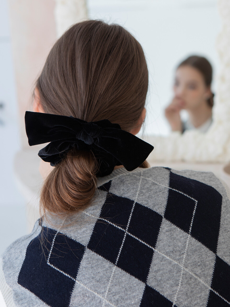 FANTASTIC PLANET Velvet ribbon scrunchie (4colors)