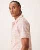 Farah Farah Angelo short sleeve abstract print shirt in pink - 4