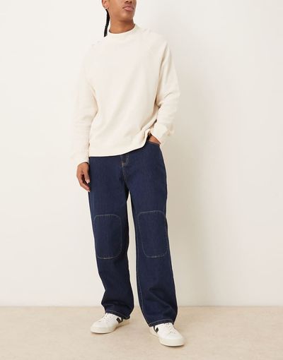 Farah Farah Archive collection Sambrano relaxed jeans in mid indigo-Blue
