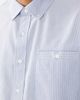 Farah Farah Archive Cristo long sleeve striped box logo shirt in blue - 3