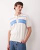 Farah Farah Archive Lambka short sleeve knit polo shirt in ecru-White - 1