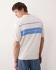 Farah Farah Archive Lambka short sleeve knit polo shirt in ecru-White - 3