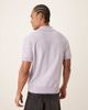 Farah Farah Birch short sleeve knit logo polo shirt in lilac-Purple - 3
