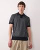 Farah Farah Birch short sleeve knit logo polo shirt in navy - 1