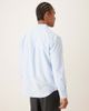 Farah Farah Brewer long sleeve box fit logo shirt in sky blue - 3