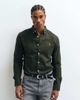 Farah Farah Brewer long sleeve logo shirt in green - 1