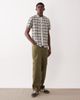 Farah Farah Brewer short sleeve logo shirt in gray plaid-Neutral - 2