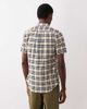 Farah Farah Brewer short sleeve logo shirt in gray plaid-Neutral - 4