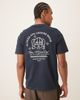 Farah Farah Byron short sleeve graphic T-shirt with back print in navy - 1