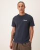 Farah Farah Byron short sleeve graphic T-shirt with back print in navy - 3