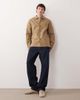 Farah Farah Callier button down logo overshirt in beige-Neutral - 2