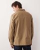 Farah Farah Callier button down logo overshirt in beige-Neutral - 3