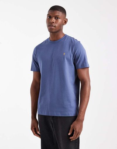 Farah Farah danny regular fit t-shirt in blue