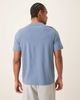 Farah Farah Danny short sleeve regular fit logo T-shirt in blue - 3