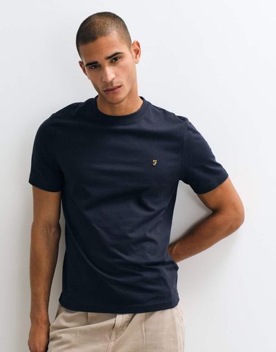 Farah Farah Danny short sleeve regular fit t-shirt in navy