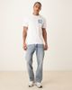 Farah Farah Descmond short sleeve graphic T-shirt with back print in white - 2
