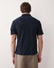Farah Farah Dobson short sleeve quarter zip logo polo shirt in navy - 3