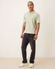 Farah Farah Dobson short sleeve quarter zip logo polo shirt in pale green - 2
