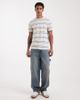 Farah Farah elmswood striped T-shirt in cream-White - 2