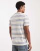 Farah Farah elmswood striped T-shirt in cream-White - 3