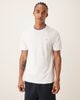 Farah Farah Elton short sleeve logo T-shirt with ringer neckline in white - 1