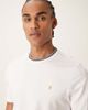 Farah Farah Elton short sleeve logo T-shirt with ringer neckline in white - 4