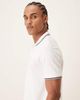 Farah Farah Elton short sleeve tipped logo polo shirt in white - 4