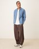 Farah Farah Fintoni double zip pocket logo jacket in blue - 2
