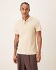Farah Farah Forster short sleeve logo polo shirt in beige-Neutral - 1