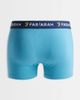 Farah Farah Izimir 3-pack jacquard logo boxer shorts in blue, stripe and navy-Multi - 2