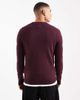 Farah Farah Maidstone lambswool sweater in burgundy-Red - 3