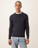 Farah Farah Mullen cotton logo knit sweater in navy - 1
