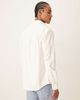 Farah Farah Netherton long sleeve cord logo shirt in ecru-White - 3