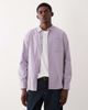 Farah Farah Netherton long sleeve logo corduroy shirt in lilac-Purple - 1