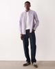 Farah Farah Netherton long sleeve logo corduroy shirt in lilac-Purple - 2
