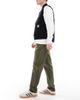 Farah Farah norwood straight fit chino pants in khaki green - 2