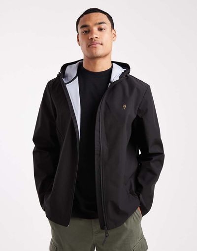 Farah Farah Rhodes hooded jacket in black