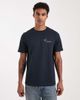 Farah Farah roderick graphic detail T-shirt in navy - 3